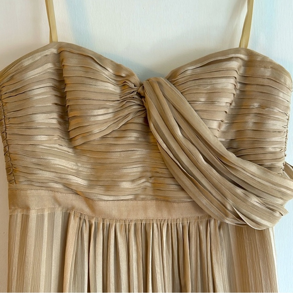 BCBG Gold Long Gown, Like New